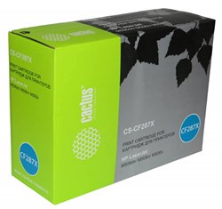 Лазерный картридж Cactus CS-CF287X (HP 87X) черный увеличенной емкости для HP LaserJet M501dn Pro (J8H61A), M501n Pro (J8H60A), M506dn, M506x, M527c, M527dn, M527f (18'000 стр.) - фото 10647