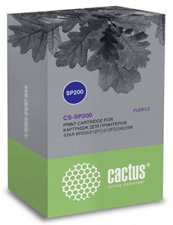 Картридж ленточный Cactus CS-SP200 фиолетовый для Star SP200, 212FC, 212FD, 242, 298 - фото 11667