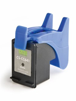 Струйный картридж Cactus CS-CC641 (HP 121XL) черный увеличенной емкости для HP DeskJet D1663, D2500, D2563, D2663, D5563, F2423, F2483, F2493, F4213, F4275, F4280, F4283, F4583; ENVY 110; PhotoSmart C4683, C4783 (18 мл) - фото 14716