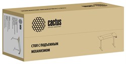Стол Cactus CS-EDL-WWD столешница МДФ дуб молочный каркас белый, столешница 140x60 см - фото 17104