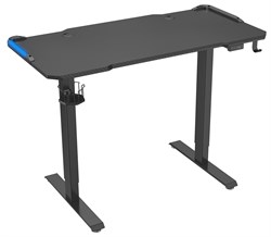 Стол Cactus CS-ED-GBK столешница МДФ карбон каркас черный, столешница 120x60 см - фото 17106