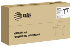Стол Cactus CS-ED-GBK столешница МДФ карбон каркас черный, столешница 120x60 см - фото 17108