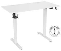 Стол Cactus CS-ED-WWT столешница МДФ белый, каркас белый, столешница 120x60 см - фото 17144