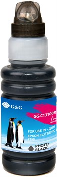 Чернила G&G GG-C13T00R140 черный для Epson EcoTank 7700, 7750 (70 мл) - фото 17158