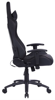 Кресло игровое Cactus CS-CHR-0099BLR цвет: черно-красный, RGB подсветка, обивка: эко.кожа, крестовина: металл пластик черный - фото 17286