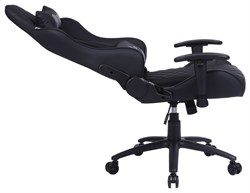 Кресло игровое Cactus CS-CHR-030BL цвет: черный обивка: эко.кожа, крестовина: металл пластик черный - фото 17325