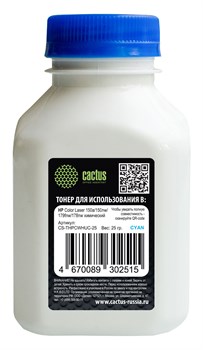 Тонер Cactus CS-THPCWHUC-25 голубой для принтера HP Color Laser 150a, 150nw, 179fnw, MFP 178nw (флакон 25 гр.) - фото 17863