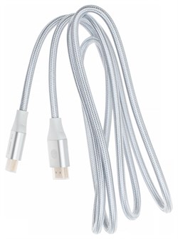 Кабель аудио-видео Cactus CS-HDMI.2.1-1.8 HDMI (m)/HDMI (m) 1.8м. позолоченные контакты, серебристый - фото 18861