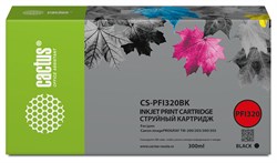 Струйный картридж Cactus CS-PFI320BK черный для Canon imagePROGRAF TM-200, TM-200 MFP L24ei, TM-205, TM-300 (300 мл) - фото 19935