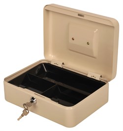Ящик для денег без номинала Cactus CS-CB-003WT 90x250x180 бежевый сталь 1.367кг - фото 20166