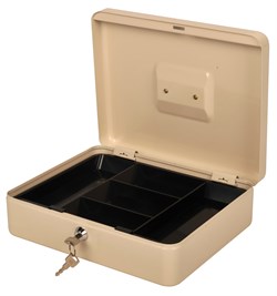 Ящик для денег Cactus CS-CB-004WT 90x300x240 бежевый металл - фото 20174
