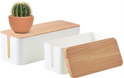 Органайзер Cactus CS-BOX-WH белый/бамбук - фото 20643