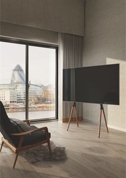 Подставка для телевизора Cactus CS-ST1247BKWN черный/орех 49"-70" макс.40кг напольный - фото 20914