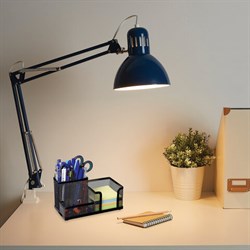 Подставка-органайзер Brauberg "Germanium", металлическая, 3 секции, 102х186х95 мм, черная - фото 21021