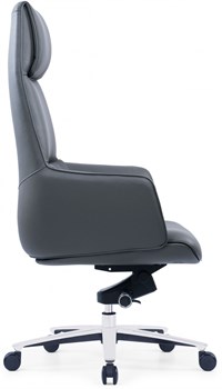 Кресло руководителя Cactus CS-LBK-MILANO кожа крестов. алюминий - фото 21177