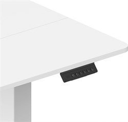 Стол для компьютера Cactus CS-EDL-WWT столешница ДСП белый, каркас белый, столешница 160x60 см - фото 21673