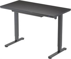 Стол Cactus CS-EGD-BBK столешница стекло черный, каркас черный, столешница 120x60 см - фото 21864