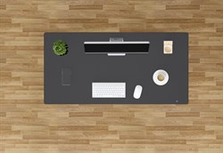 Стол Cactus CS-EGD-BBK столешница стекло черный, каркас черный, столешница 120x60 см - фото 21872