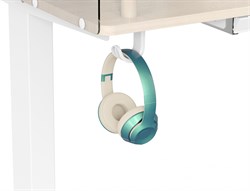 Стол для компьютера Cactus CS-EDL-DWT столешница ДСП светлый дуб каркас белый, столешница 120x60 см - фото 22184