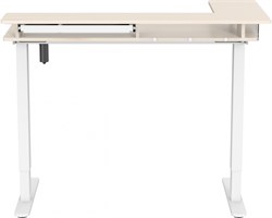 Стол для компьютера Cactus CS-EDL-DWT столешница ДСП светлый дуб каркас белый, столешница 120x60 см - фото 22188