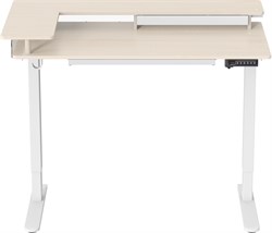 Стол для компьютера Cactus CS-EDL-DWT столешница ДСП светлый дуб каркас белый, столешница 120x60 см - фото 22190