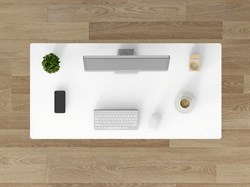 Стол для компьютера Cactus CS-EGD-WWT столешница стекло белый каркас белый, столешница 120x60 см - фото 22193