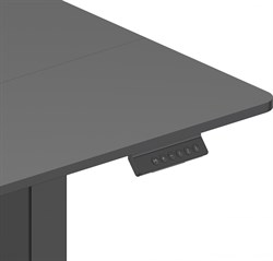 Стол для компьютера Cactus CS-EDL-BBK столешница ДСП черный каркас черный, столешница 160x60 см - фото 22206