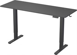 Стол для компьютера Cactus CS-EDL-BBK столешница ДСП черный каркас черный, столешница 160x60 см - фото 22209