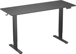 Стол для компьютера Cactus CS-EDL-BBK столешница ДСП черный каркас черный, столешница 160x60 см - фото 22210