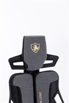 Кресло Cactus CS-CHR-DUO-GYBK серый/черный с подголов. крестов. сталь - фото 22239