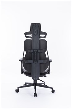 Кресло Cactus CS-CHR-DUO-GYBK серый/черный с подголов. крестов. сталь - фото 22242