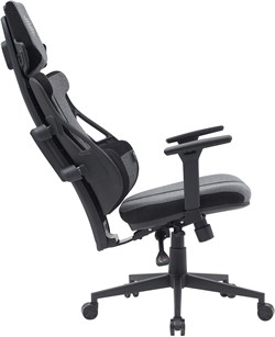 Кресло Cactus CS-CHR-DUO-GYBK серый/черный с подголов. крестов. сталь - фото 22248