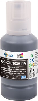 Чернила G&G GG-C13T03V14A 101BK черный для Epson L4150, L4160, L6160, L6170 (127 мл) - фото 23089