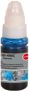 Чернила Cactus CS-GI-490C голубой 70мл для Canon PIXMA G1400, G1410, G1411, G2400, G2410, G2411, G3400, G3410, G3411, G4400, G4410, G4411 - фото 23817