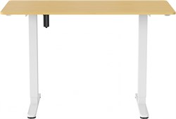 Стол для компьютера Cactus CS-ED-WTBAM столешница бамбук бежевый каркас белый, столешница 120x60 см - фото 23852