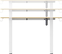 Стол для компьютера Cactus CS-ED-WTBAM столешница бамбук бежевый каркас белый, столешница 120x60 см - фото 23853