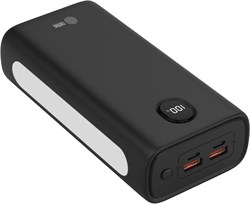 Мобильный аккумулятор Cactus CS-PBFSJA-30000 30000mAh 4.5A 2xUSB-A/USB-C черный - фото 23876