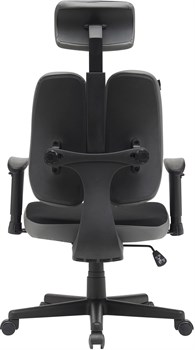 Кресло Cactus CS-CHR-MC03-BKGY черный/серый с подголов. крестов. пластик пластик черный - фото 23903