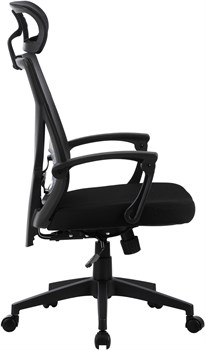 Кресло Cactus CS-MC414-BK черный сетка/ткань с подголов. крестов. пластик - фото 23922