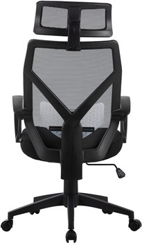 Кресло Cactus CS-MC414-BK черный сетка/ткань с подголов. крестов. пластик - фото 23924