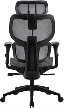 Кресло Cactus CS-MC555-GY черный/серый сетка с подголов. крестов. пластик пластик черный - фото 23939