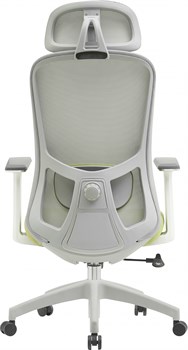 Кресло Cactus CS-GMC515-GYGN серый сиденье салатовый сетка/ткань с подголов. крестов. пластик пластик серый - фото 23972