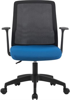 Кресло Cactus CS-MC222-BKBL черный сиденье темно-синий сетка/ткань низк.спин. крестов. пластик пластик черный - фото 23974