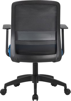 Кресло Cactus CS-MC333-BKBL черный сиденье темно-синий сетка/ткань низк.спин. крестов. пластик пластик черный - фото 23996