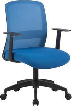 Кресло Cactus CS-MC333-BL темно-синий сиденье темно-синий сетка/ткань низк.спин. крестов. пластик пластик черный - фото 24001