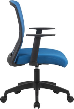 Кресло Cactus CS-MC333-BL темно-синий сиденье темно-синий сетка/ткань низк.спин. крестов. пластик пластик черный - фото 24003