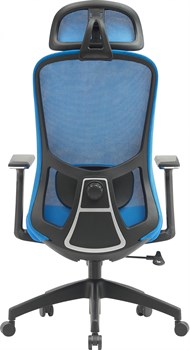 Кресло Cactus CS-MC515-BL темно-синий сиденье темно-синий сетка/ткань с подголов. крестов. пластик пластик черный - фото 24036