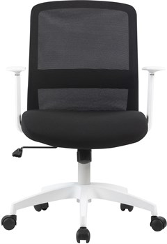 Кресло Cactus CS-WMC333-BK черный сиденье черный сетка/ткань низк.спин. крестов. пластик пластик белый - фото 24038