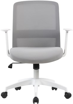 Кресло Cactus CS-WMC333-GY серый сиденье серый сетка/ткань низк.спин. крестов. пластик пластик белый - фото 24050