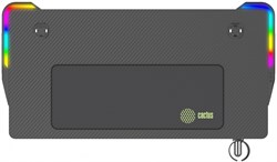 Стол игровой Cactus CS-GTZ-BK-RGB столешница ДСП черный каркас черный, столешница 120x60 см - фото 24067